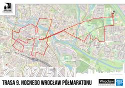 Wrocław - Znamy trasę 9. Nocnego Wrocław Półmaratonu 